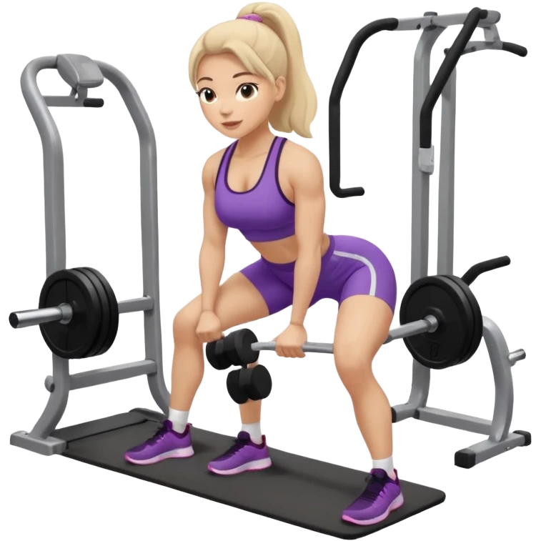 girl working out glutes emoji