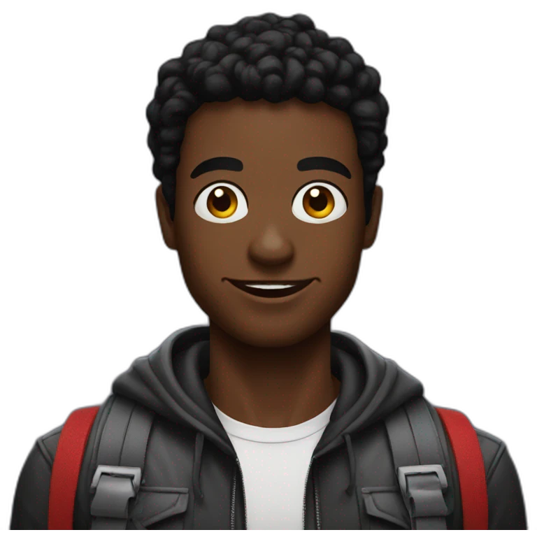 Black Spiderman emoji