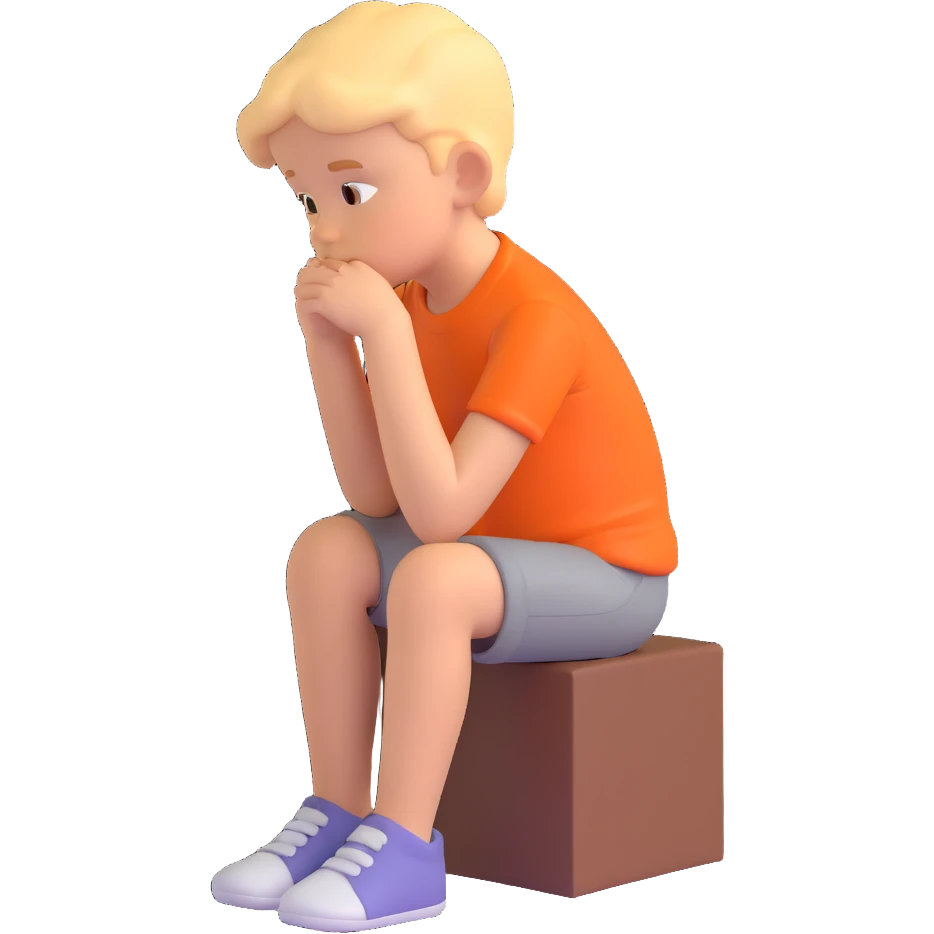 single thinking children emoji