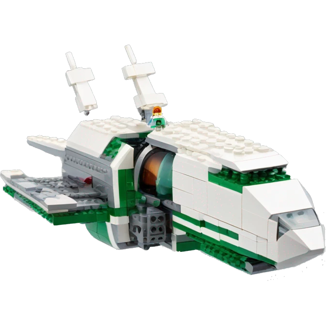 Lego.Planet Express spacecraft fr-s emoji