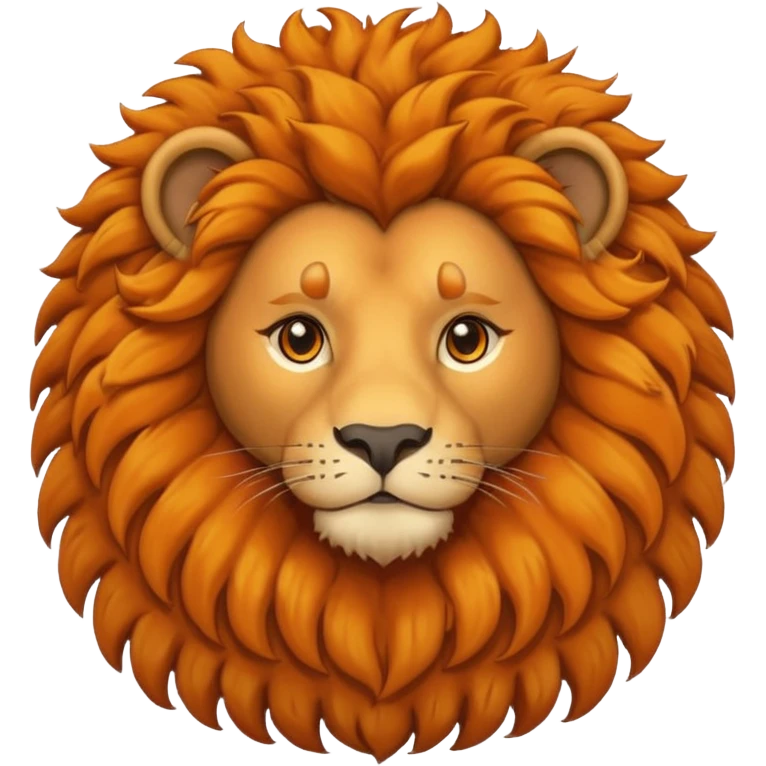curly lion with jersey emoji