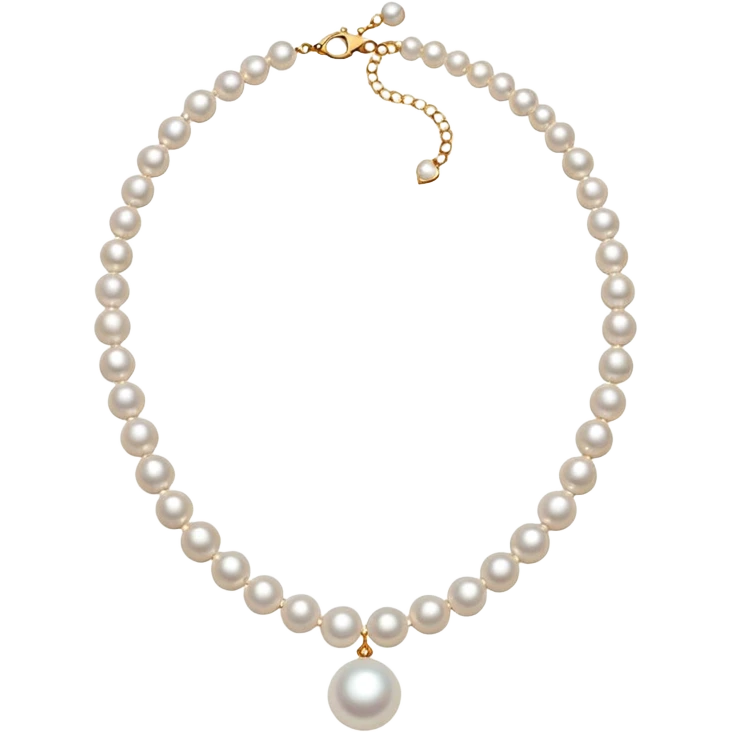 fancy pearl necklace emoji