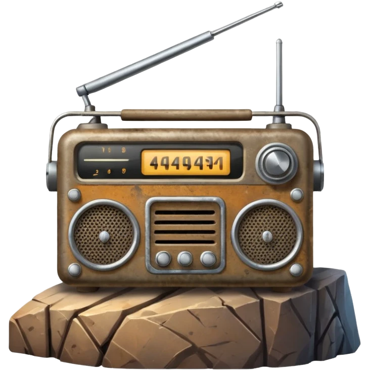 radio sopra una montagna emoji