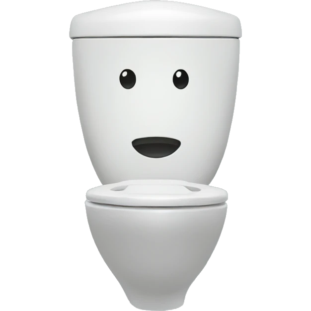 Toilet with a face on it emoji