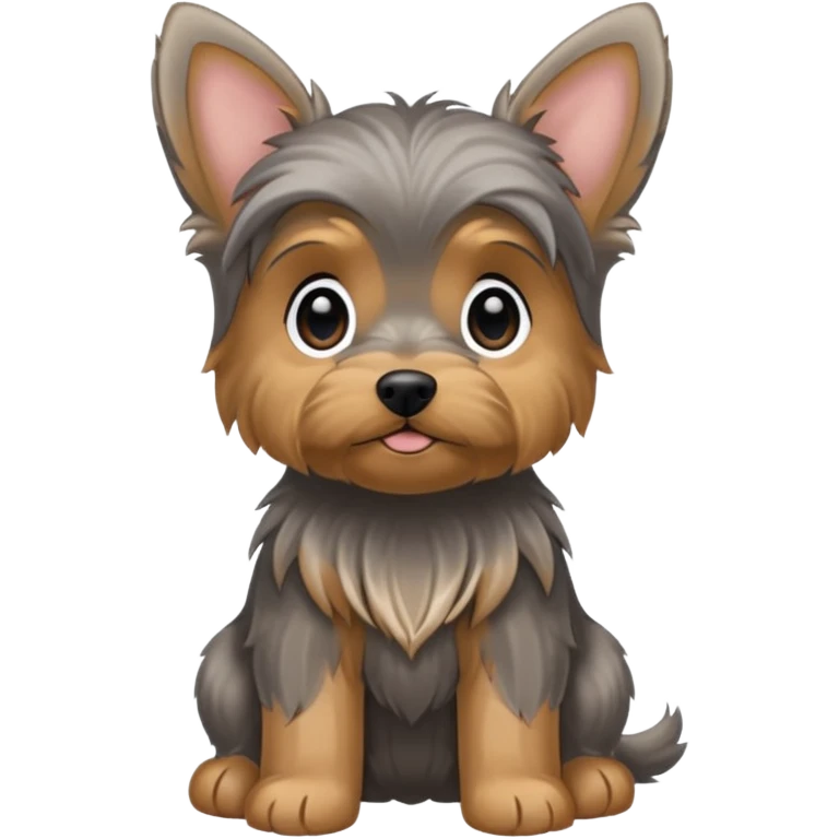 Floppy eared Yorkie puppy emoji