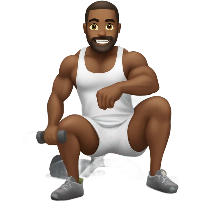 me doing excersice at gym emoji