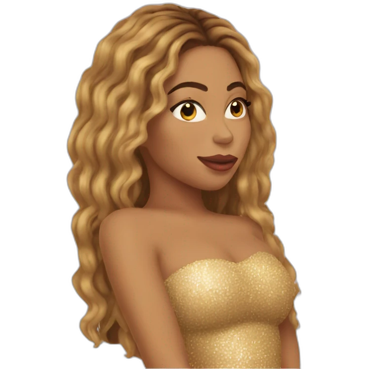 Beyonce-kiss emoji