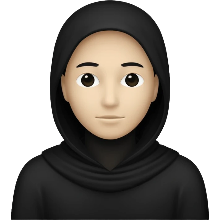 silueta negra persona sin rostro emoji