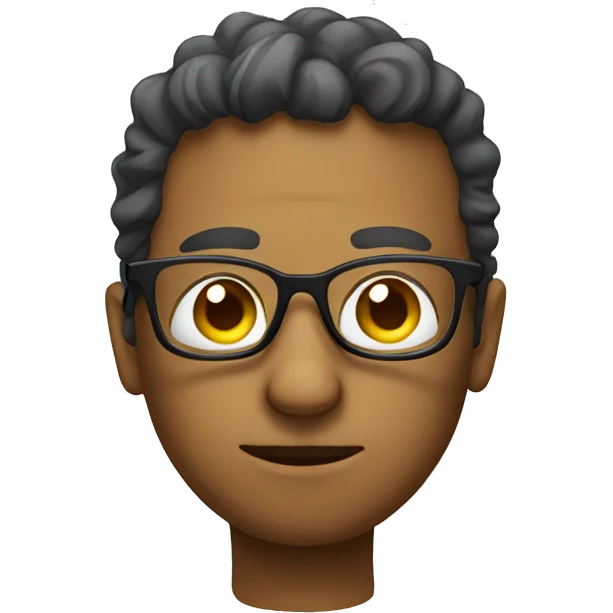 emoji with glasses thinking emoji