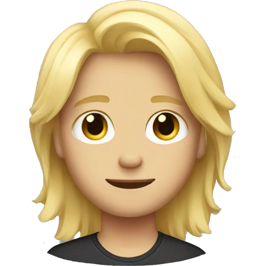 Blonde hair boy  emoji