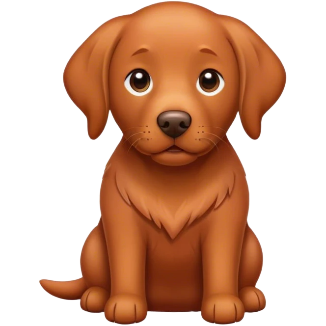 Red Labrador  emoji