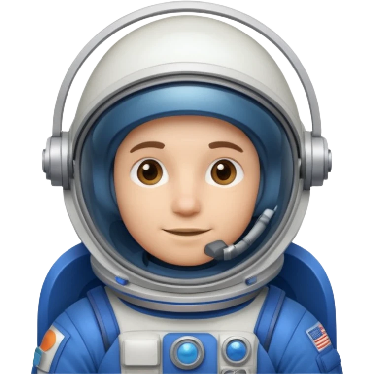 Engineer in an blue astronaut suit emoji