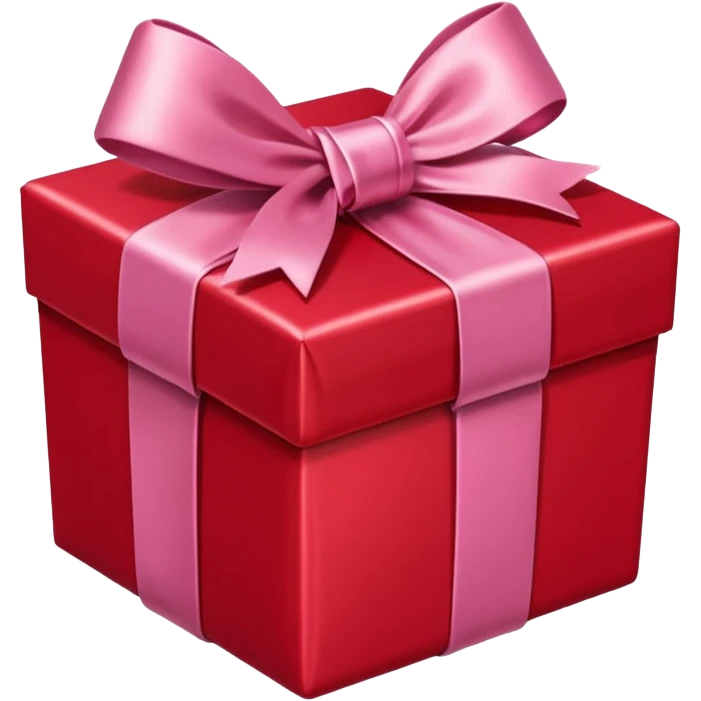 red gift box with pink bow emoji