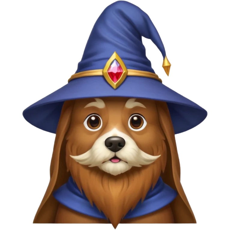 Dog wizard emoji