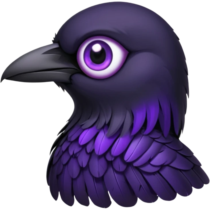 black raven with purple eyes more dark and gothic image and more black i just want the eyes purple emoji