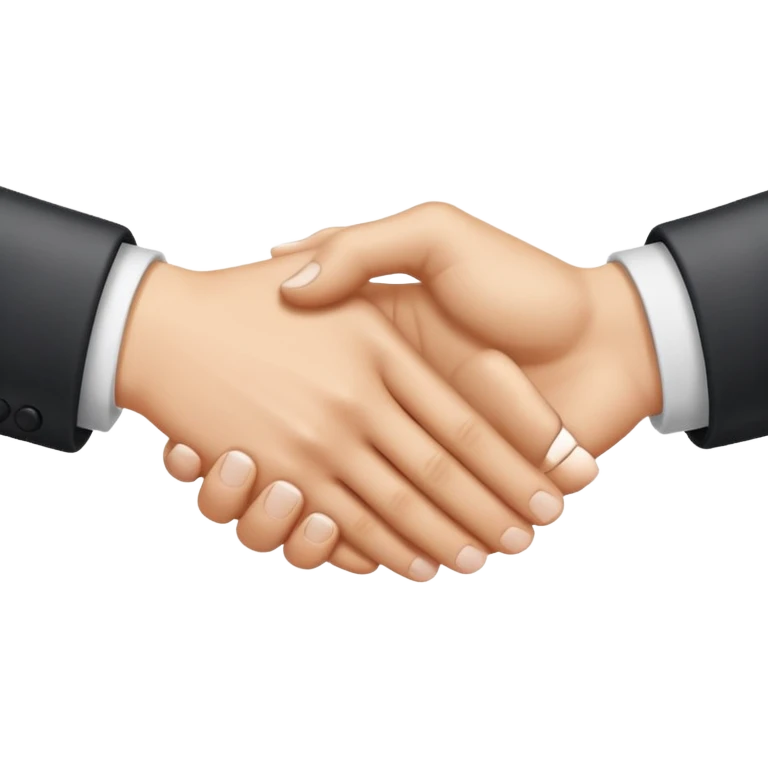 two white hands in a secret handshake emoji