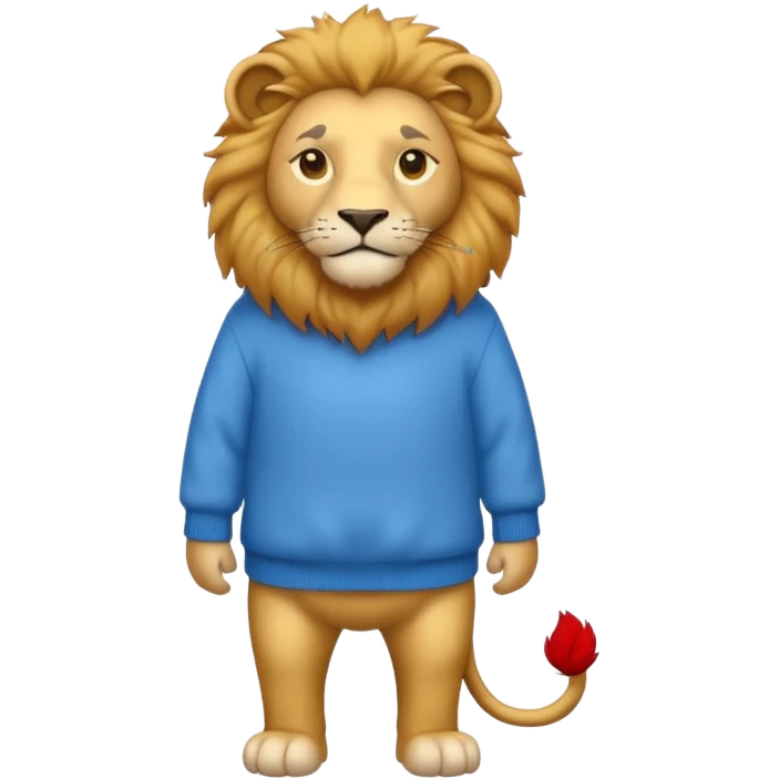 lion wearing  jumper emoji