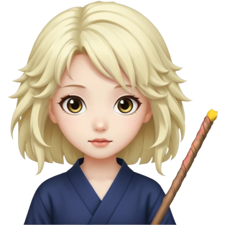 Japanese anime girl sticks emoji