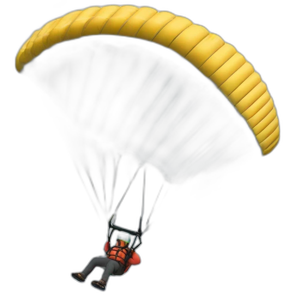 Paragliding winter emoji