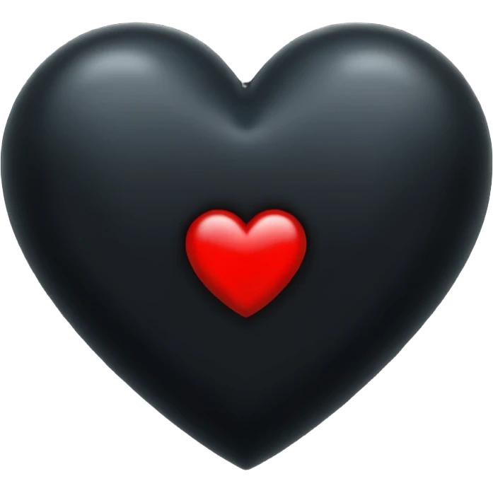 make the heart all black emoji