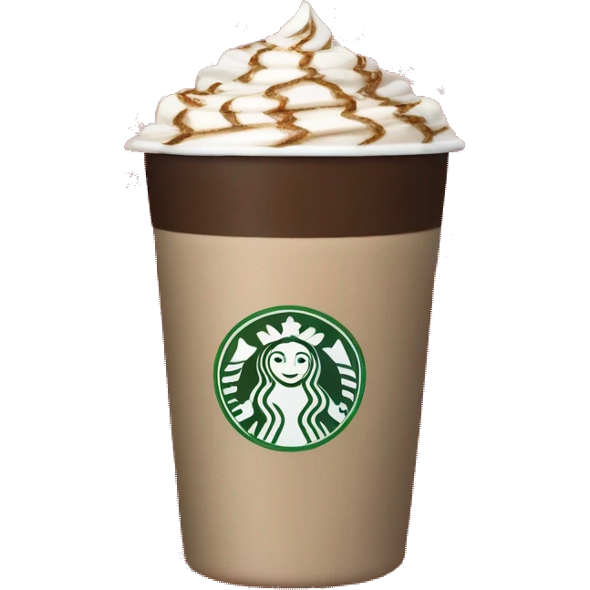peppermint mocha in a red snowflake cup emoji