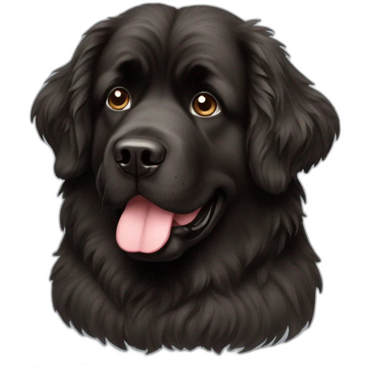 Newfoundland dog emoji