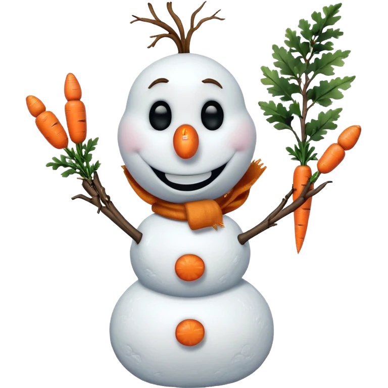 Olaf from the Frozen movie emoji
