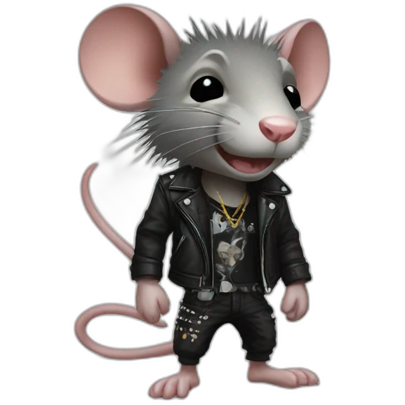 Punk rat emoji