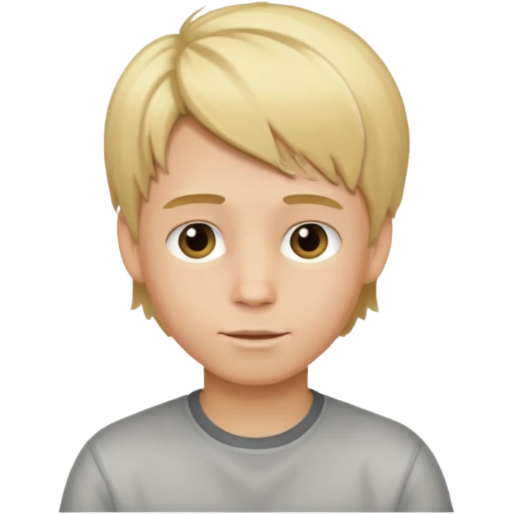 Je veux un garçon blond qui montre à la caméra ses cheveux avec des mèches blondes emoji