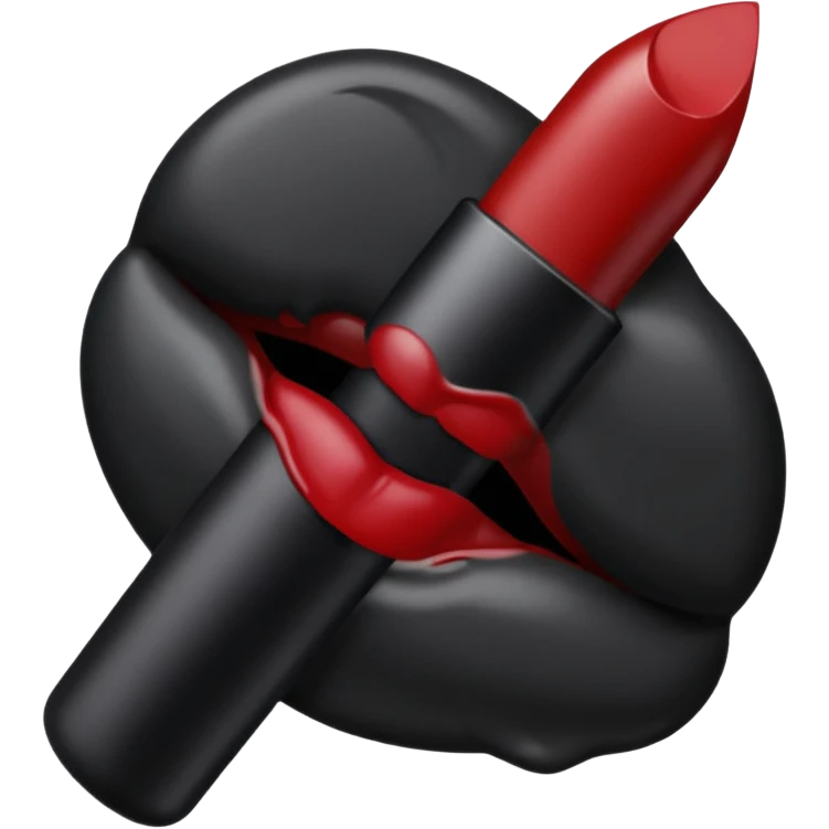 💋quiero este emoji en negro completo  emoji