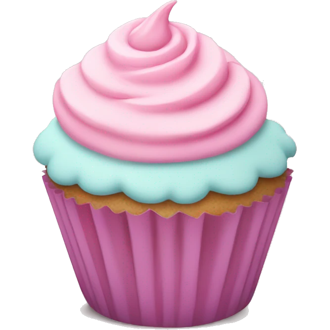pastel pink cupcake emoji