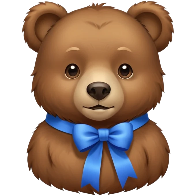 bear with a ribbon on the neck emoji