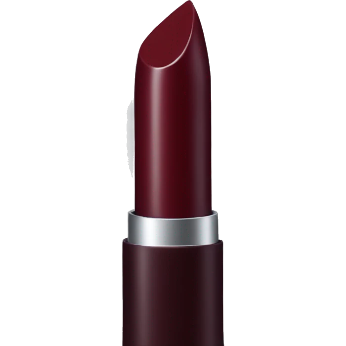 Dark red lipstick emoji