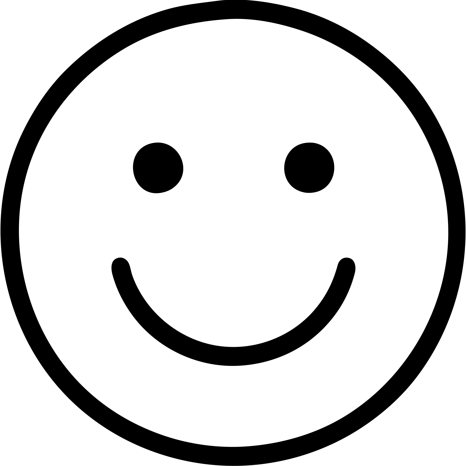 smiling face, outlined icon style emoji