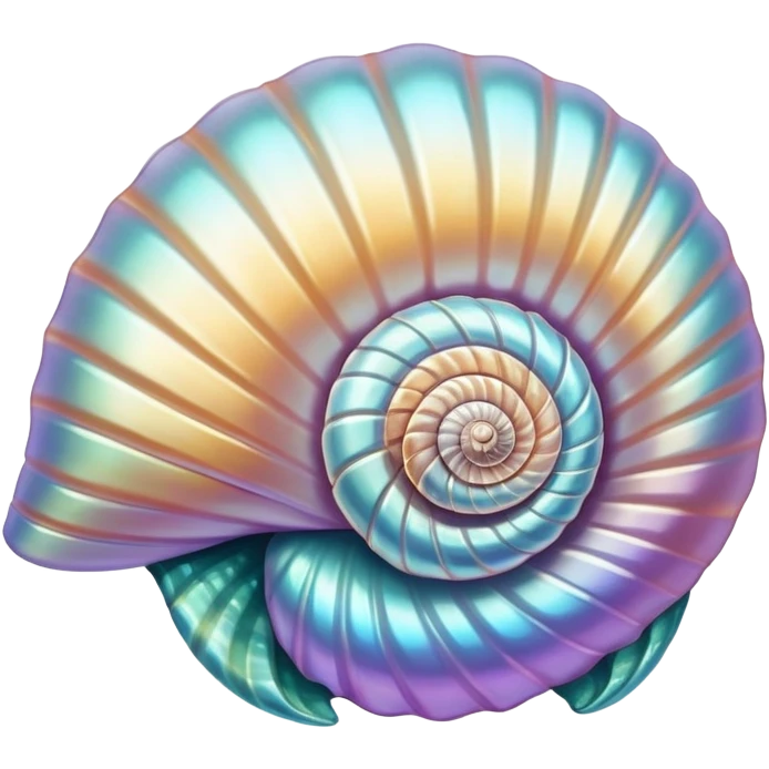 A shiny seashell emoji