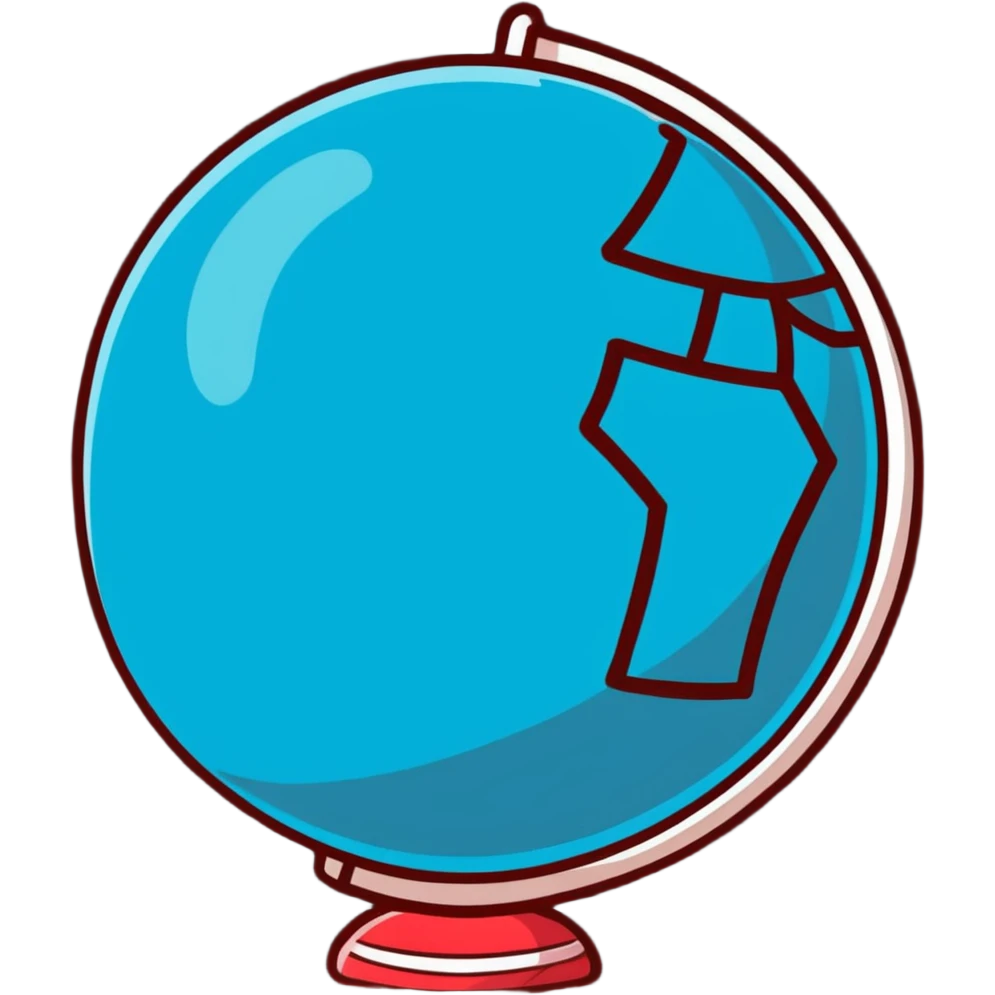 cartoonish globe sweating with high temperature emoji