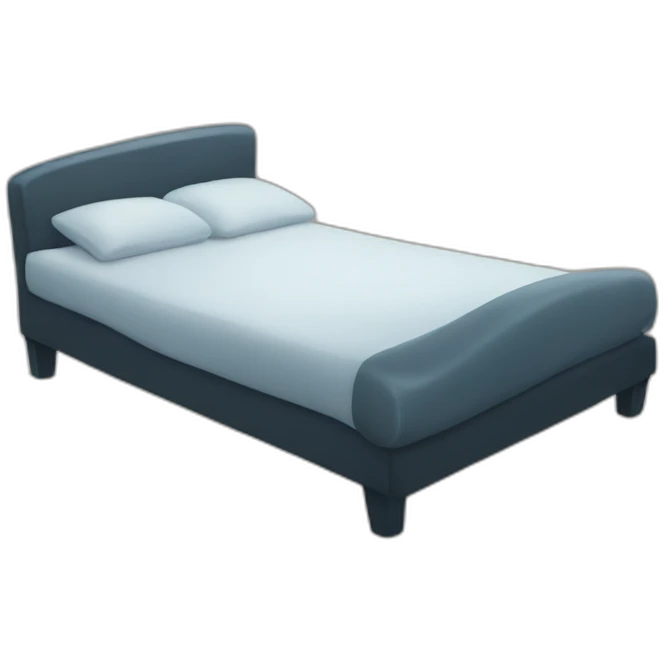 Bending on bed emoji
