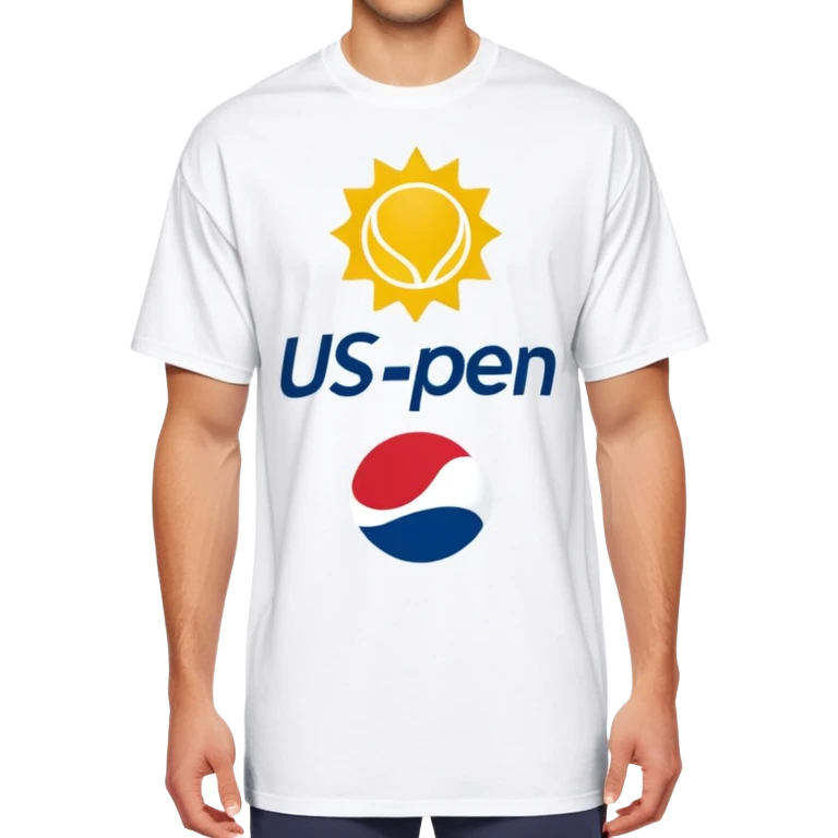 Oversized t shirt from the US Open emoji