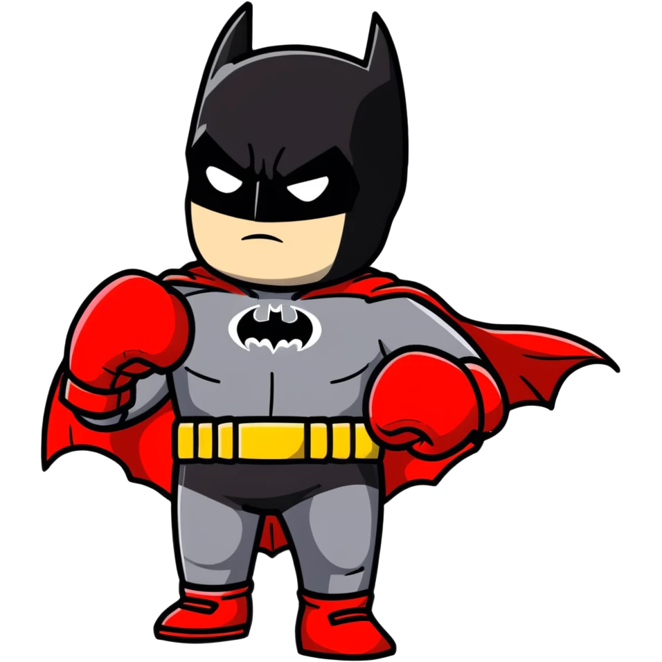 Batman in boxing attire  emoji
