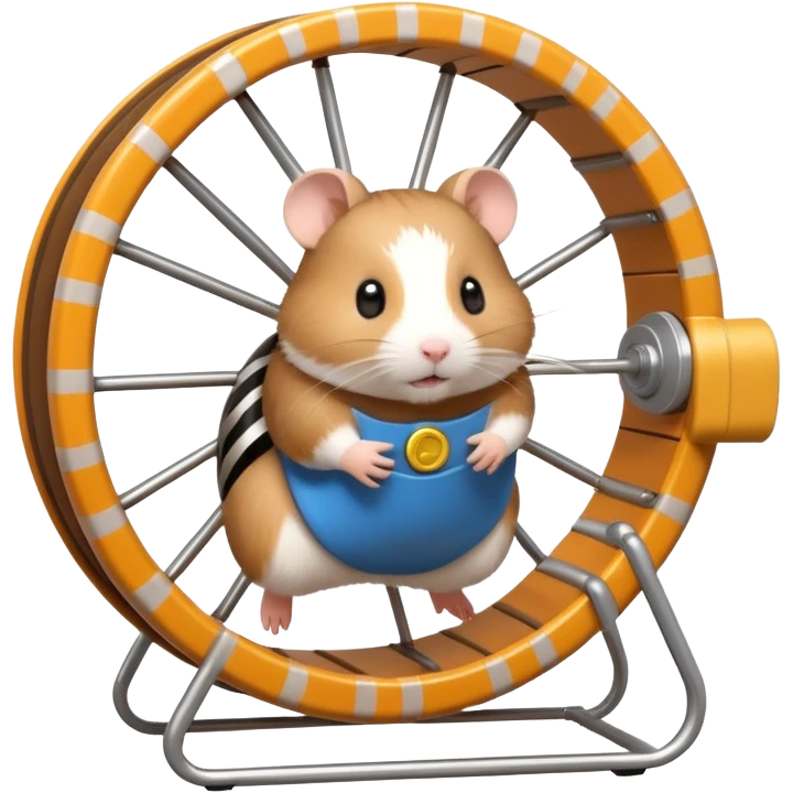 hamster running in hamster wheel emoji