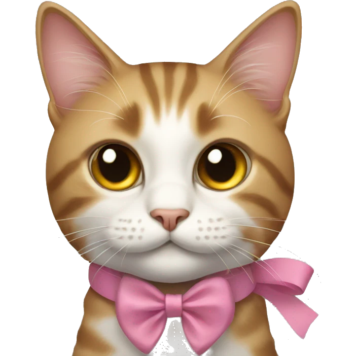 Cat with bow emoji