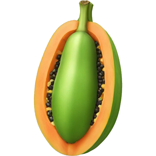 Papaya emoji