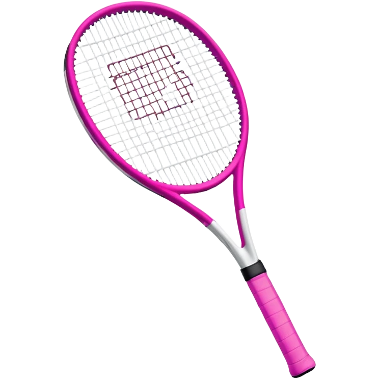 Pink tennis racket emoji
