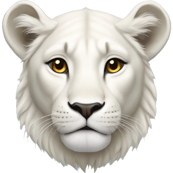 white lioness emoji