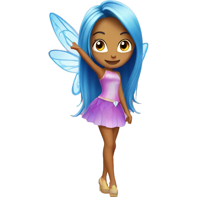 Winx club stella listing to music emoji