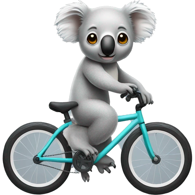 Koala wearing BMX helmet emoji