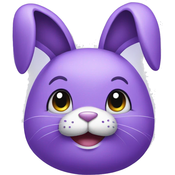 Purple bunny emoji
