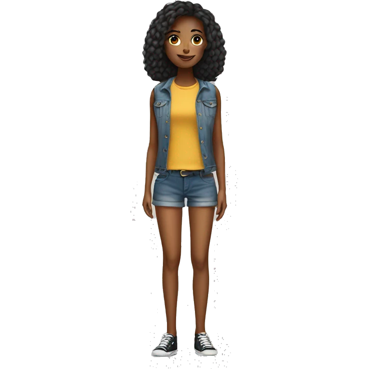 girl with long legs  emoji