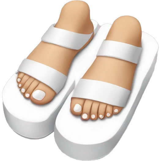 White pedicure  emoji