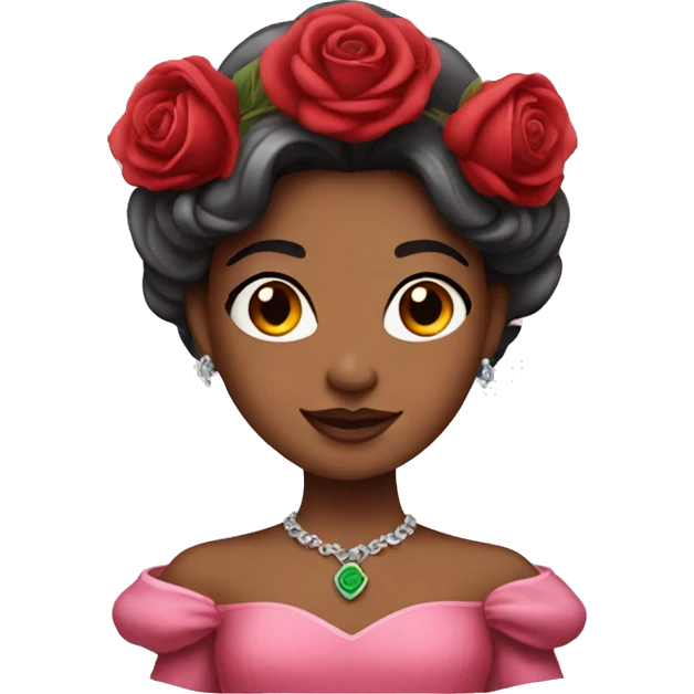 Princess with a rose emoji